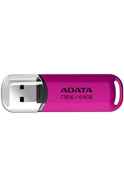 Adata Stick USB ADATA C906, 64GB, USB 2.0 (Roz)