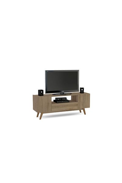 POLITORNO 50" TV Table with Shelves for Living Room and Home
