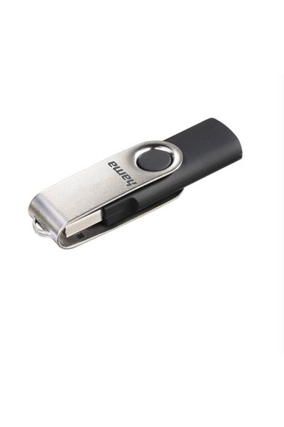 Hama Hama Rotate USB Stick 90891, 8 GB (Black/Silver)