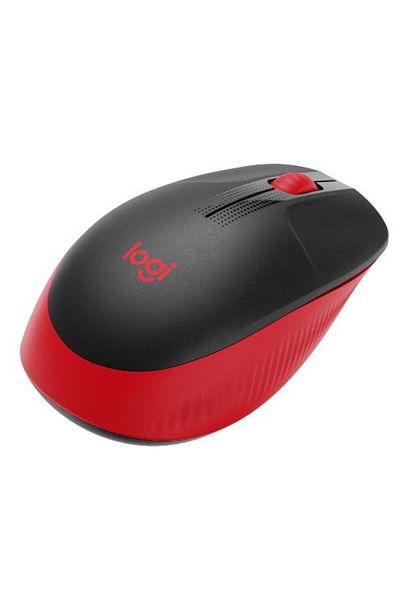 logitech Mouse Wireles LOGITECH M190, USB, 1000 DPI (Negru/Rosu)