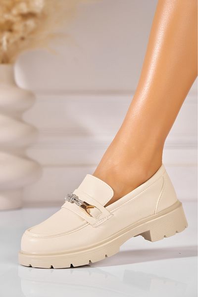 Joana Women's casual shoes Beige made of Diona Ecological Leather