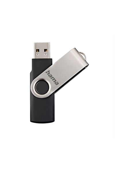 Hama Hama Rotate Stick, 128 GB (Black/Silver)