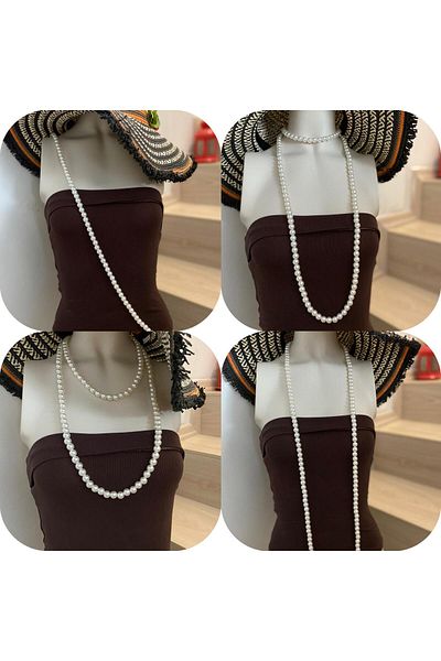canan dizayn Bohem Poly.Pearl Multi-Purpose Necklace Design Product