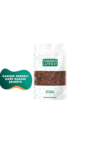 Makarna Lütfen Karışık Sebzeli Harf Rakam Şehriye (%35 Sebze-250 G)