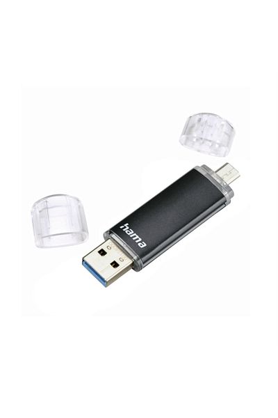 Hama Memorie USB Hama Laeta Twin, 128GB, USB-A, USB Type-C (Negru)