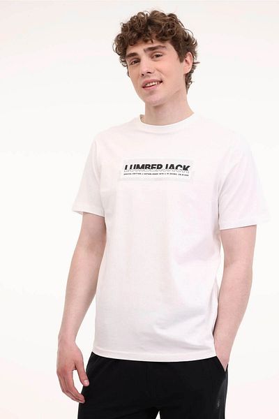 lumberjack Ml Asahi 11Trv26 5Fx White Men's Short Sleeve T-Shirt