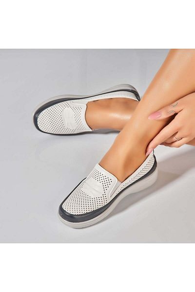 Joana Pantofi dama casual Albastri din Piele Ecologica Darla