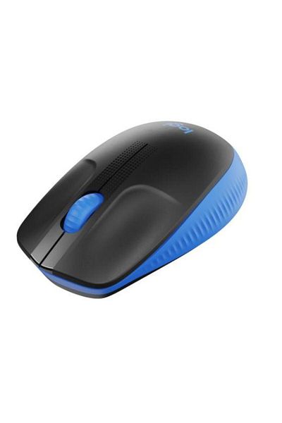 logitech Mouse cu fir LOGITECH M190, USB, 1000 DPI (Negru/Albastru)