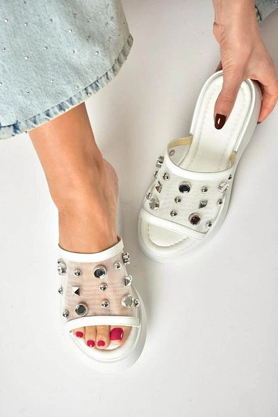 trender White Women's Slippers Dl20