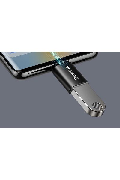 Baseus Adaptor Baseus ZJJQ000001, USB-A 3.1 - USB Type C, pana la 10Gbps