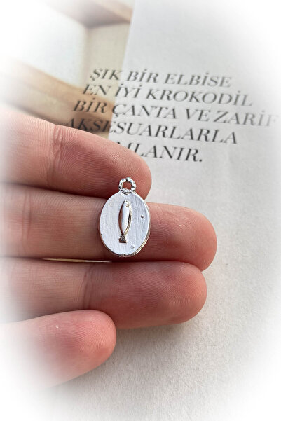 roshel Madalyon Balık Model Kolye Ucu 2 Farklı Kaplama Seçeneği