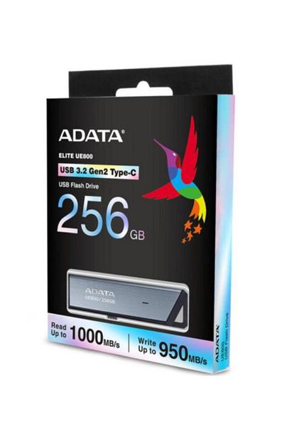 Adata Stick USB A-DATA UE800, 256 GB, USB-C (Gri)