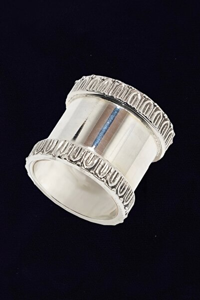 Ayşegül Yıldırım Old New ALBA Pirinç Üzerine Gümüş Kaplama Peçete Yüzüğü