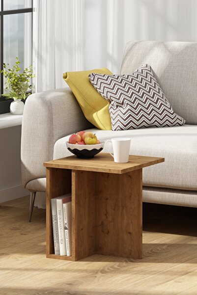 Avmpark Leila Orta Sehpa Servis Sehpası Kare Yan Sehpa Koltuk Sehpası Sepet