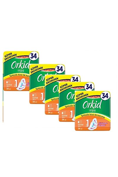 Orkid Maxi 4'lü Normal X 5 Adet