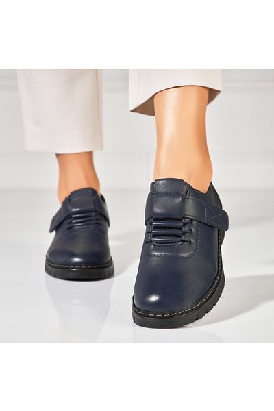 Joana Pantofi dama casual Albastri din Piele Ecologica Azya