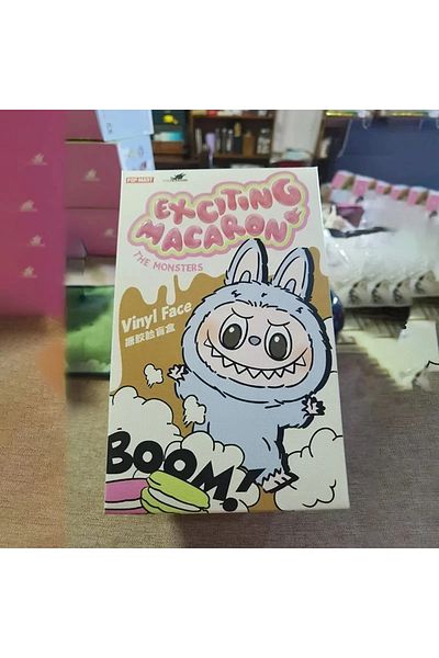 Miniso صندوق واحد عشوائيًا الآن نسخة طبق الأصل 1:1 من لعبة Labubu The Monsters Box Toys Cardiac Macarone Kawai Guess Bag Fi