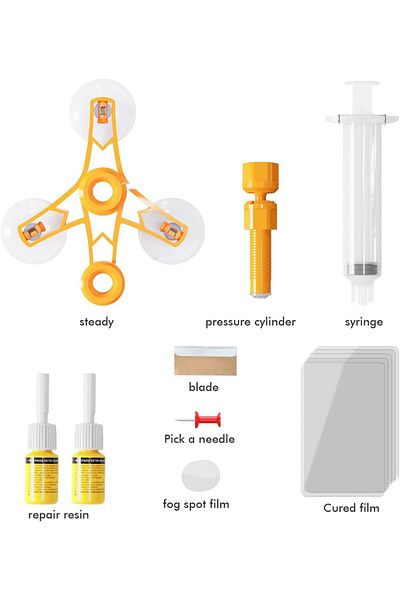 COOYA Windshield Repair Kit, easy to use, quick repair, suitable for cars and homes
