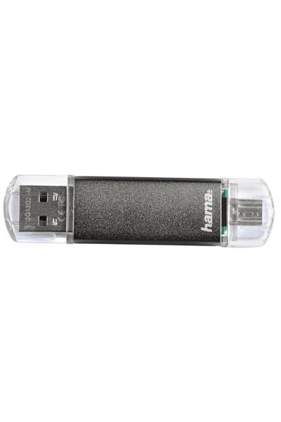 Hama Stick USB Hama Laeta Twin 114872, 128 GB, USB 2.0/microUSB (Gri)