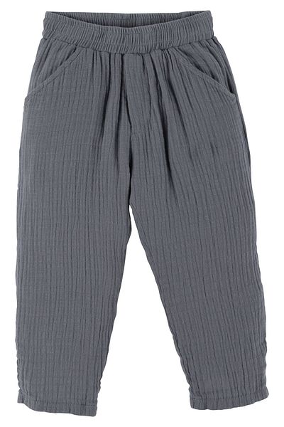 İdilbaby&Mamino İdi̇lbaby&Mamino Boy Gray Muslin Pants