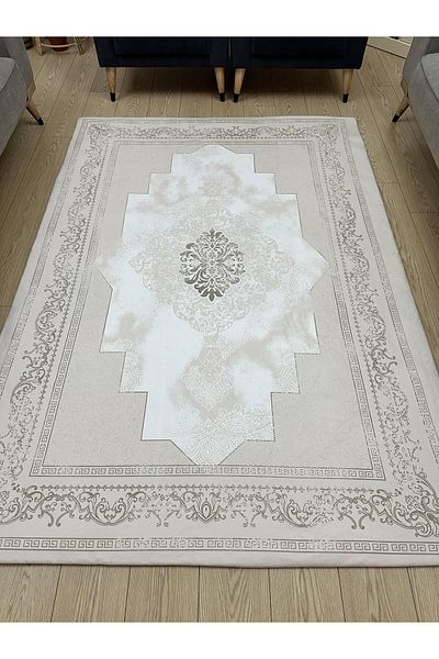 ALLGELSİN Elastic Micro Fleece Carpet Cover 4m2 160X230 or 6m2 200X300 Four or Six Meters Square Carpet Cover