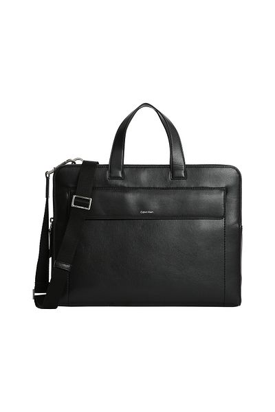 Calvin Klein Men Black Ck Sleek 2G Laptop Bag