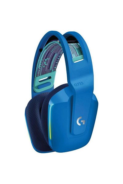 logitech LOGITECH G733 Wireless Gaming Headset, RGB Lighting, Microphone (Blue)