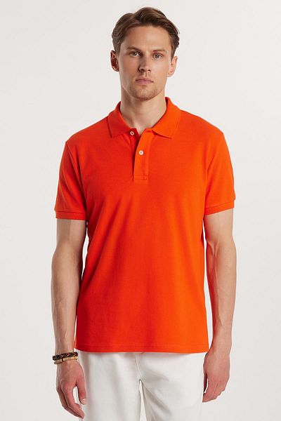 Tudors Ανδρικό T-Shirt Slim Fit Slim Fit 100% βαμβακερό με λαιμόκοψη πόλο