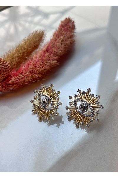 Miltonia Zircon Stone Quality Steel Earrings