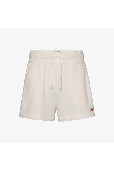 Tommy Hilfiger Tommy Jeans Script Kadın Beyaz Şort