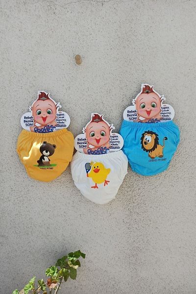bonbonetti chocolate baby&kids Patterned Patterned 3-Piece Training Panties Leak Proof Toilet Training