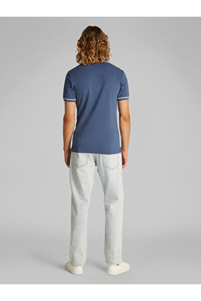 Calvin Klein Men Blue Tipping Slim Polo T-Shirt