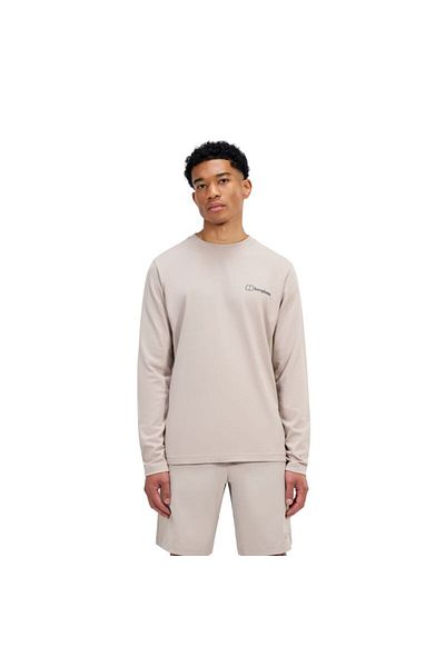 Berghaus Мъжка тениска с грайфлауърд и дълга прическа, LTGRY/LTGRY