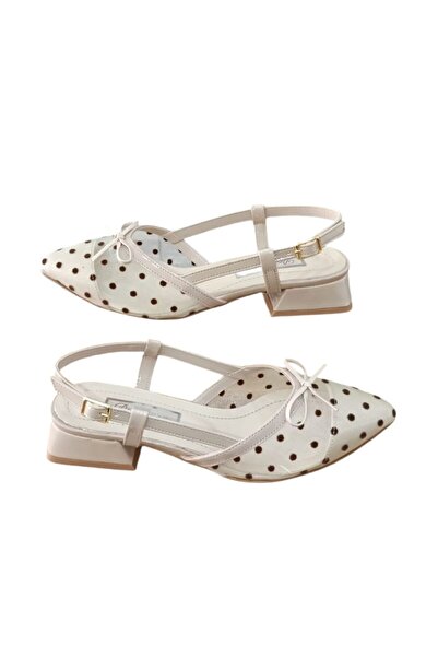 De Scario De Scario 570 Жіночі туфлі з сіткою, відкритою п'ятою, товстим каблуком