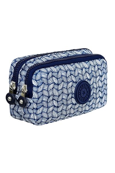 Çantaland Crinkle Fabric Double Compartment Pencil Holder Pencil Case