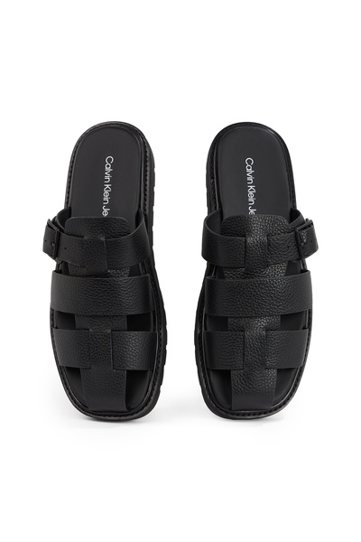 Calvin Klein Calvin Klein Men Triple Black Square Molded Fis Sandal