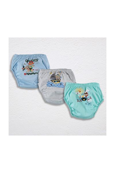 bonbonetti chocolate baby&kids Men's 3-Piece Training Toilet Training Leakproof Panties