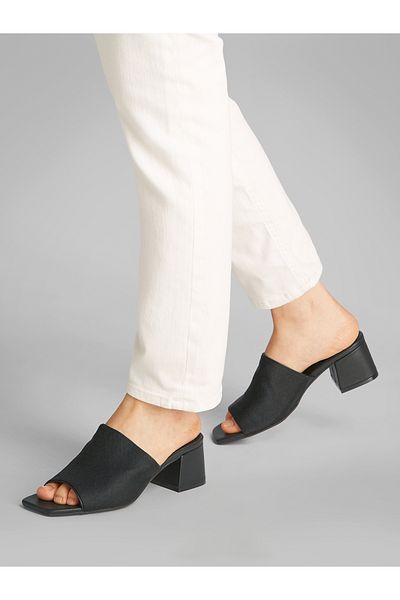 Calvin Klein Women Black 50 Jacq Heel Slide