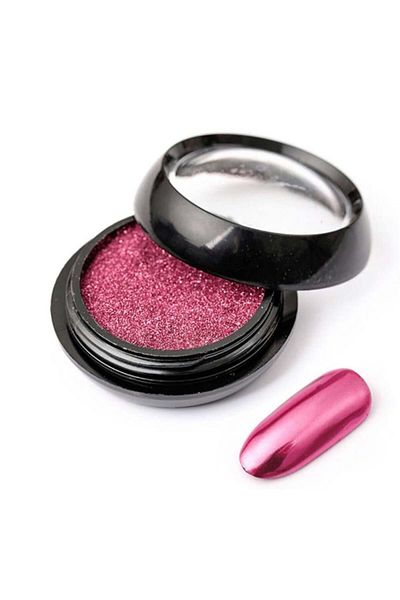 Mia Professional Red Color Chrome Nail Powder - Mirror Effect