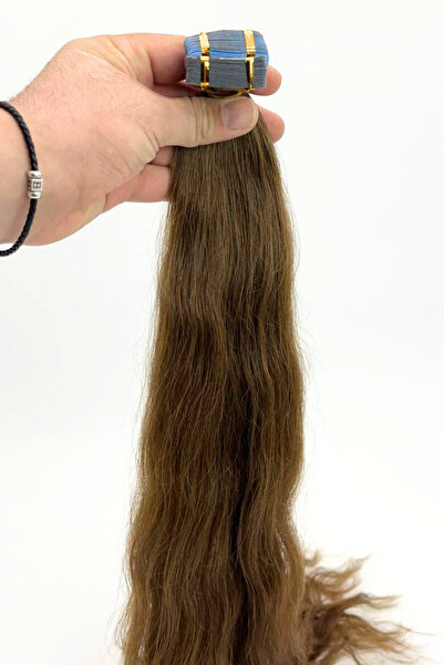 HalitCan HairKing Micro Tape Welding 65 Cm, Araton Auburn 100% Real Uzbek Hair No.6 200 Gr.