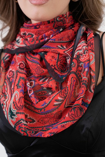 İpekpark Scarf Ethnic Pattern-Kf003