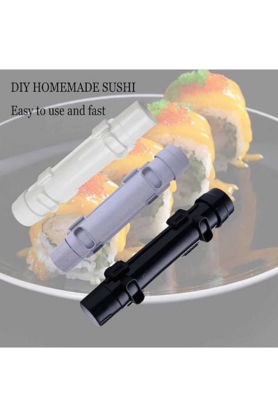 OMKNEPS Set de forme și covorașe pentru sushi, bambus/pvc, negru