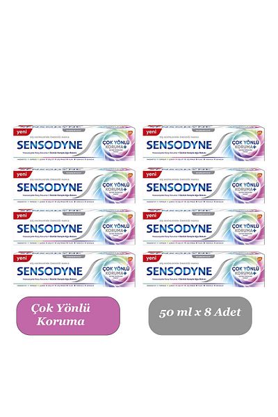 Sensodyne معجون أسنان حماية متعدد الاستخدامات 50 مل × 8 قطع
