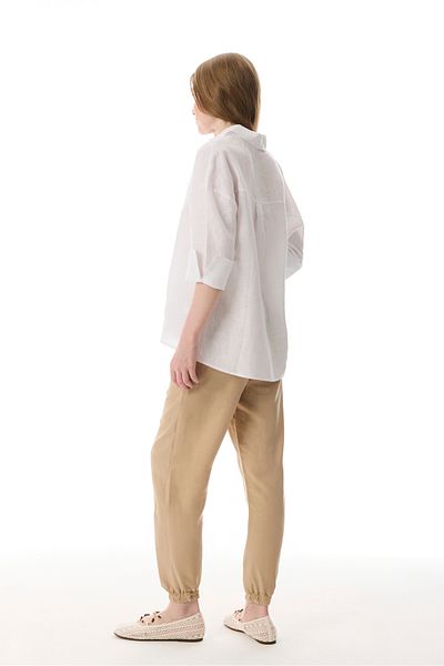 Mudo Oversize 3/4 Sleeve Linen Shirt