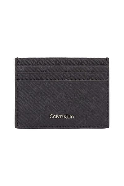 Calvin Klein Men's Black Logo Leather Wallet