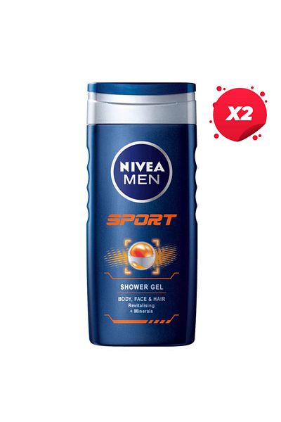 NIVEA X2 - NIVEA GEL DUS 500ML MEN SPORT