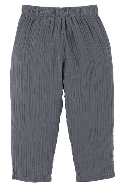 İdilbaby&Mamino İdi̇lbaby&Mamino Boy Gray Muslin Pants