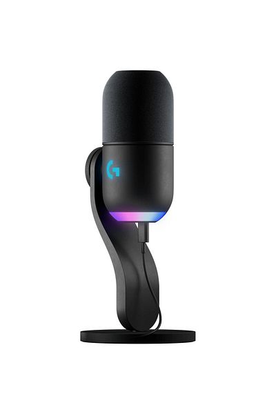 logitech Microfon Gaming Logitech Yeti GX Dynamic RGB, LIGHTSYNC, Negru