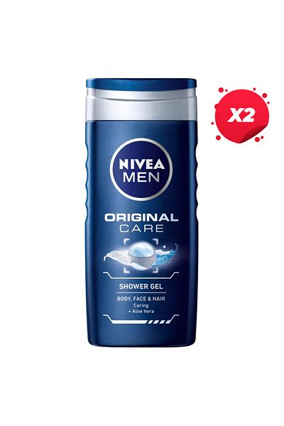 NIVEA X2 - NIVEA SHOWER GEL 500ML ORIGINAL CARE MEN