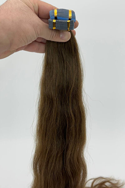 HalitCan HairKing Micro Tape Welding 65 Cm, Araton Auburn 100% Real Uzbek Hair No.6 200 Gr.